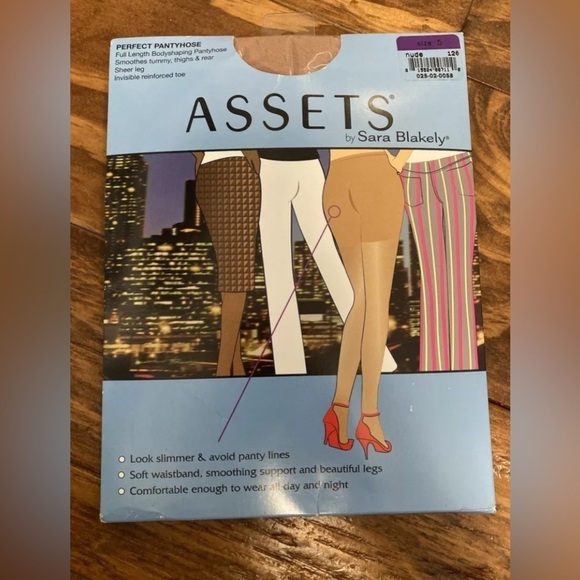 ASSETS by Sara Blakely Spanx Bodyshaping Perfect Pantyhose Buff Size 5 - Picture 1 of 2